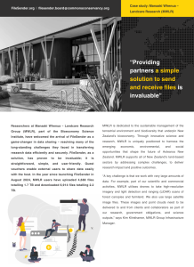 FileSender Case Study MWLR New Zealand